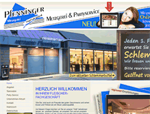 Tablet Screenshot of metzgerei-pfenninger.de
